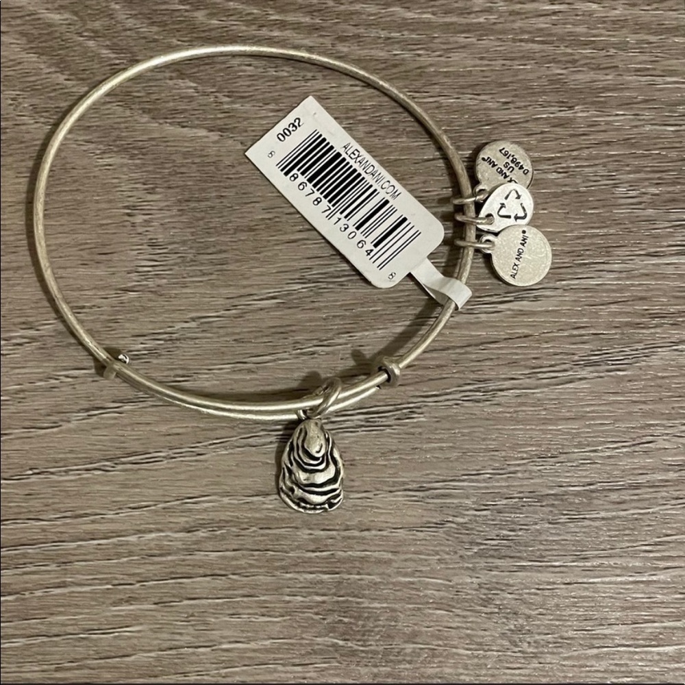 Alex and Ani Oyster II Charm Bangle
